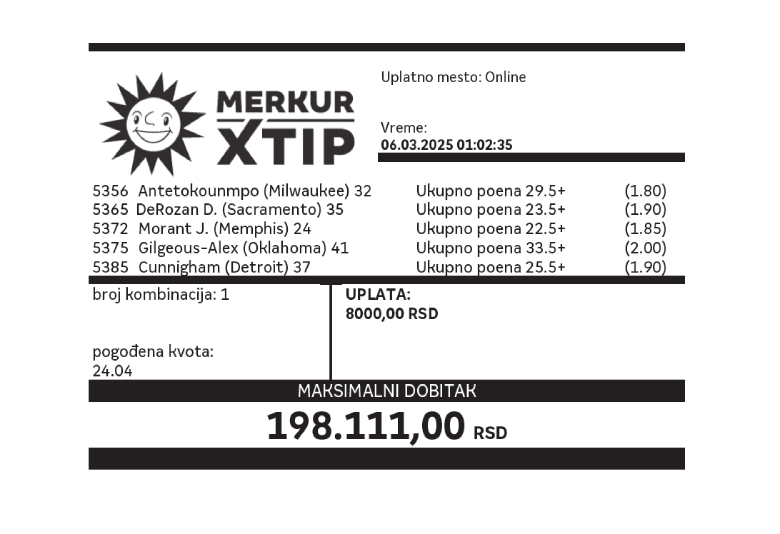 Online tiket 3