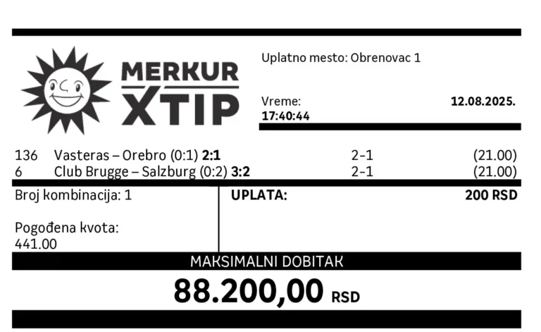 Obrenovac Dobitni Tiket