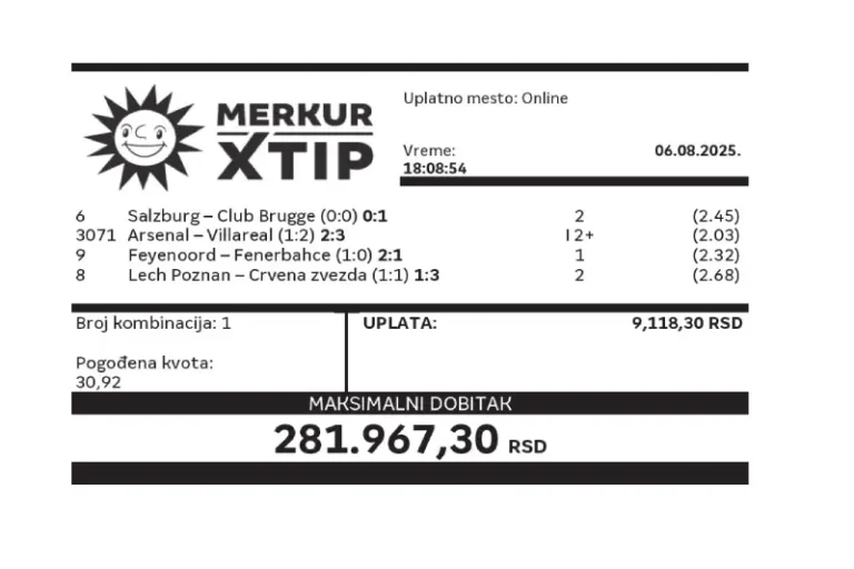 Tiket, Supertiket, MerkurXtip, Dobitni tiket, Kvote