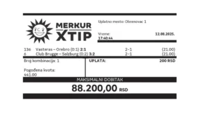 Tiket, Dobitni tiket, supertiket. kvote, MerkurXtip