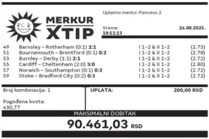 Tiket, Dobitni tiket, Supertiket, MerkurXtip