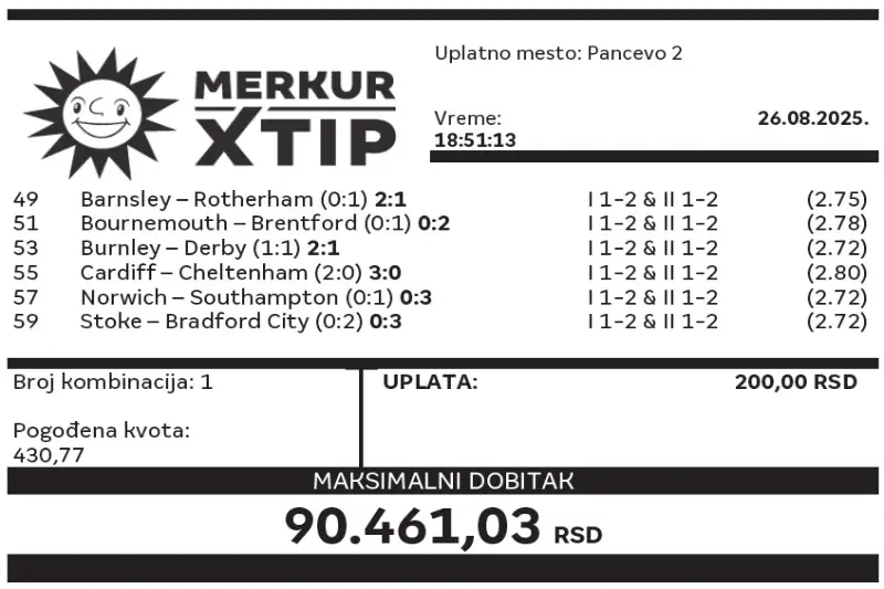 Tiket, Dobitni tiket, Supertiket, MerkurXtip