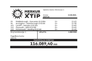 Tiket, Dobitni tiket, supertiket. kvote, MerkurXtip
