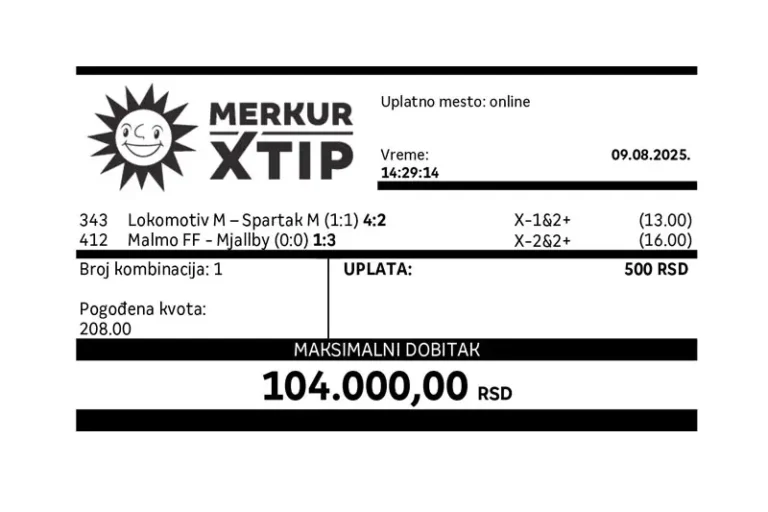 Tiket, Dobitni tiket, supertiket. kvote, MerkurXtip (2)