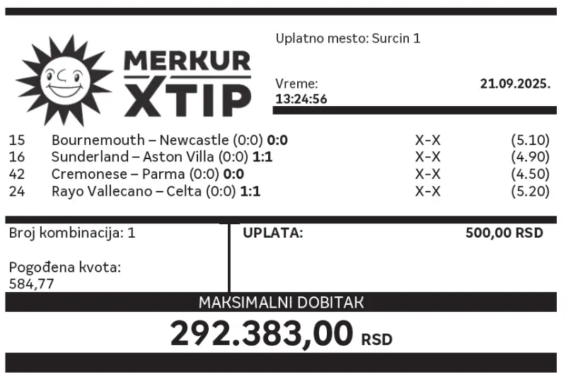 Dobitni tiket, MerkurXtip, Supertiket