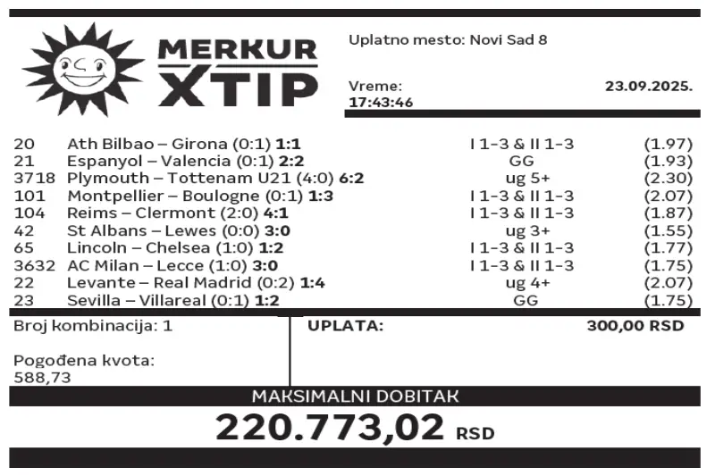 Supertiket, Dobitni tiket, MerkurXtip