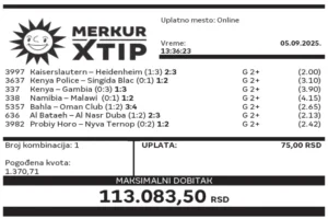 Supertiket, dobitni tiket, MerkurXtip