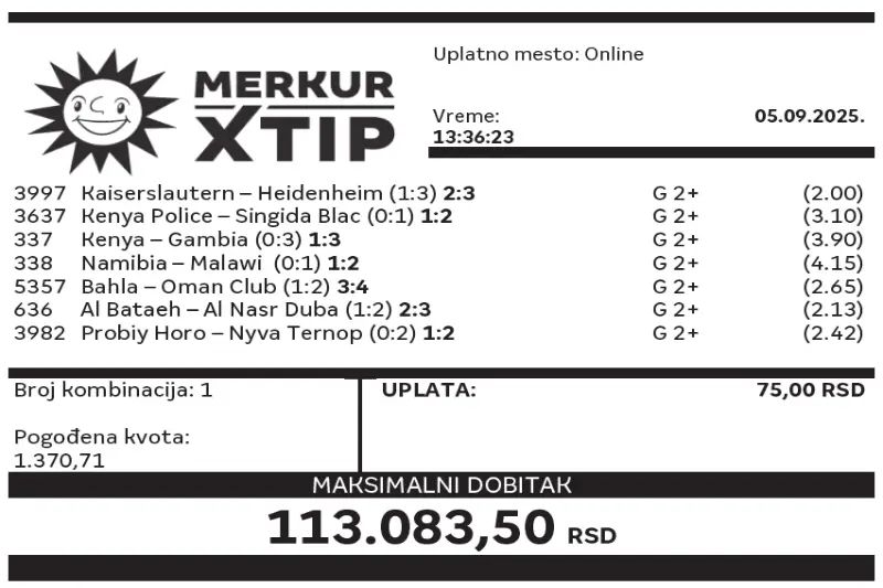 Supertiket, dobitni tiket, MerkurXtip