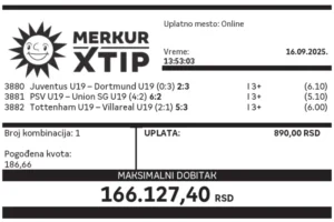 Supertiket, Dobitni tiket, MerkurXtip