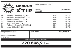 Dobitni tiket, MerkurXtip, Supertiket