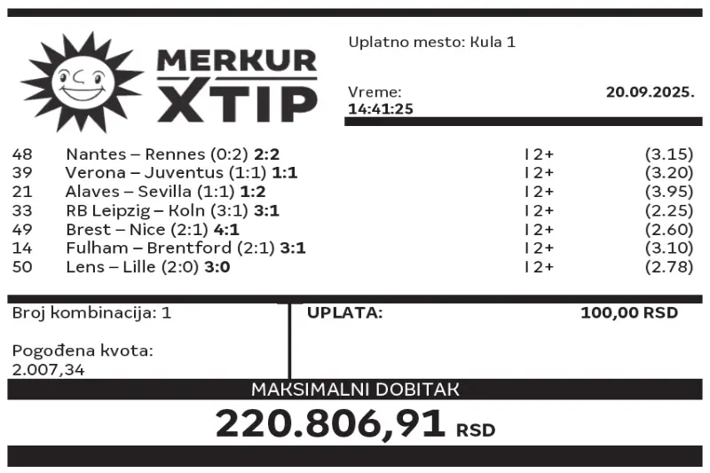 Dobitni tiket, MerkurXtip, Supertiket