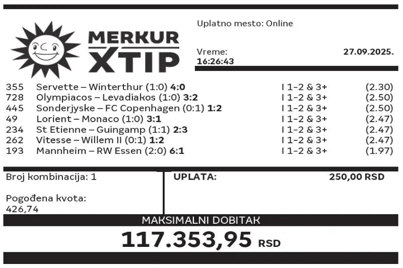 MerkurXtip, Supertiket, Dobitni tiket