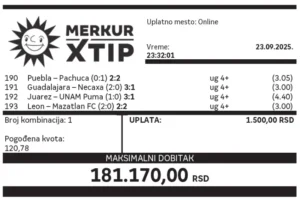 Supertiket, Dobitni tiket, MerkurXtip