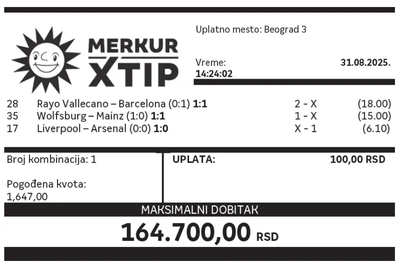 Supertiket, tiket, dobitni tiket, MerkurXtip