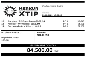 Supertiket, Dobitni tiket, MerkurXtip