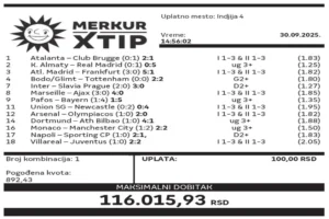 Supertiket, Dobitni tiket, MerkurXtip
