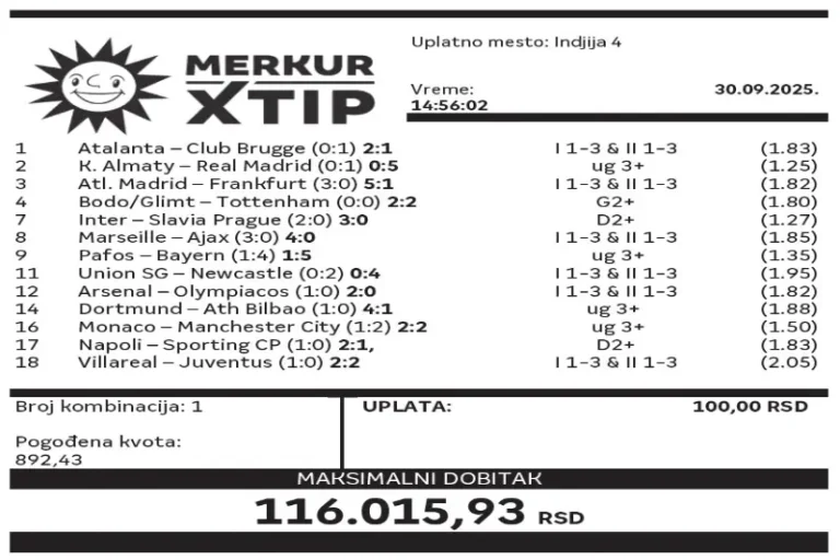 Supertiket, Dobitni tiket, MerkurXtip