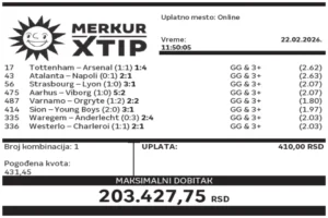 Dobitni tiket, Dobitni tiket, Super tiket, Najbolje kvote, MerkurXtip