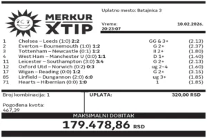 Dobitni tiket, Supertiket, MerkurXtip, Najbolje kvote