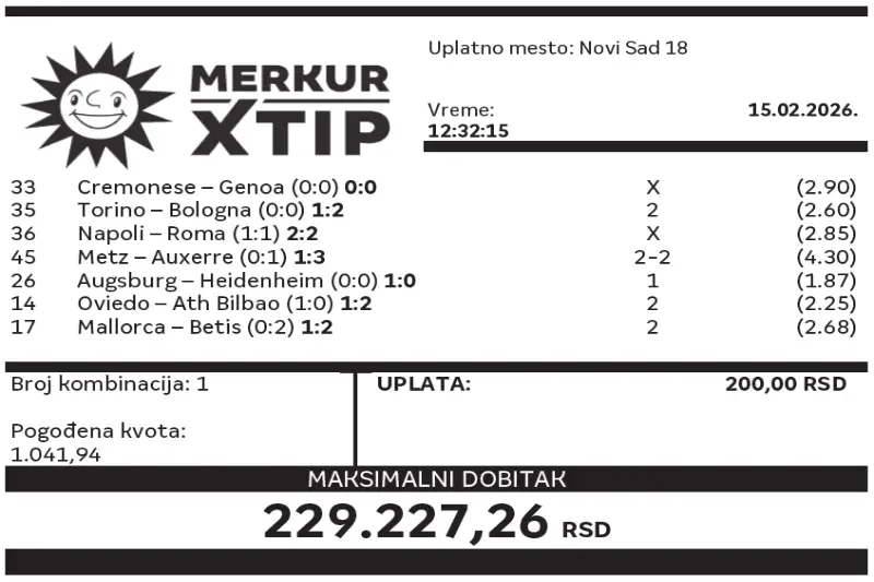 Dobitni tiket, Dobitni tiketi, Super tiket, Najbolje kvote, MerkurXtip