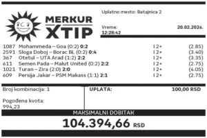 Dobitni tiketi, Dobitni tiket, Super tiket, Najbolje kvote, MerkurXtip