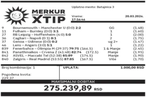 Dobitni tiket, Dobitni tiketi, Super tiket, Najbolje kvote, MerkurXtip