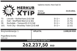 Dobitni tiket, Dobitni tiketi, Super tiket, Najbolje kvote, MerkurXtip