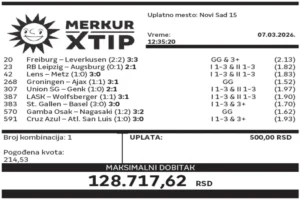Dobitni tiket, Dobitni tiketi, Super tiket, Najbolje kvote, MerkurXtip