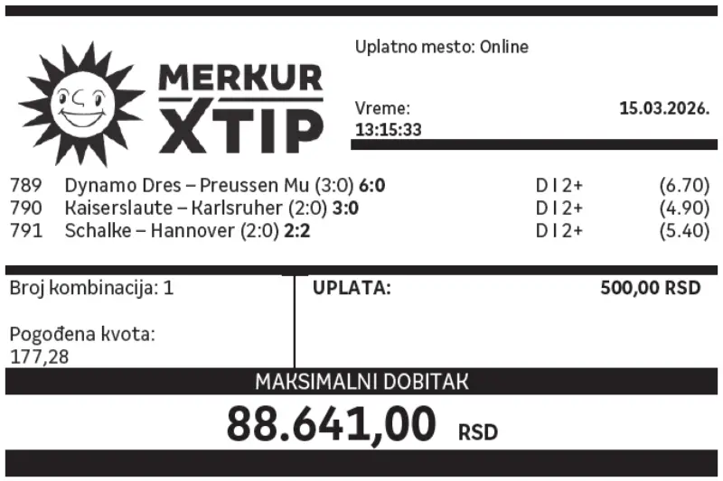 Dobitni tiketi, Dobitni tiket, Super tiket, Najbolje kvote, MerkurXtip