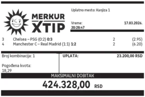 Dobitni tiket, Dobitni tiketi, Super tiket, Najbolje kvote, MerkurXtip