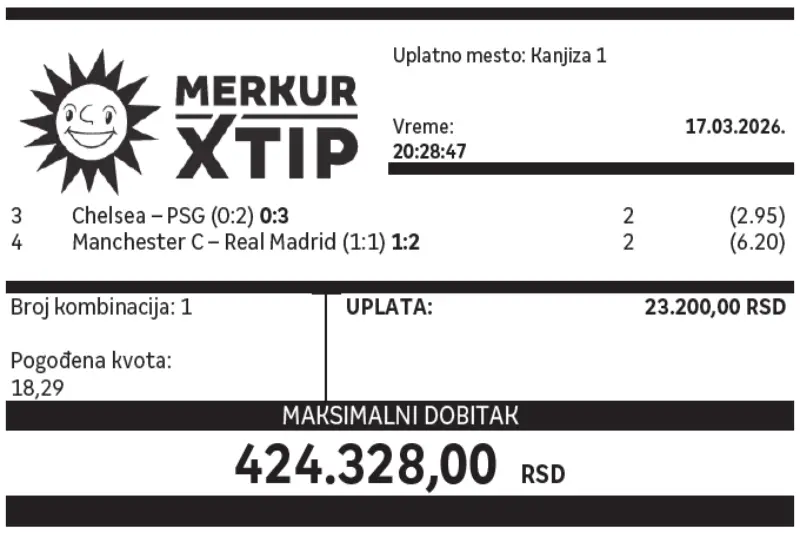 Dobitni tiket, Dobitni tiketi, Super tiket, Najbolje kvote, MerkurXtip