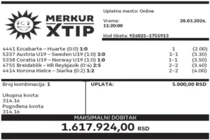 Dobitni tiket, Dobitni tiketi, Super tiket, Najbolje kvote, MerkurXtip