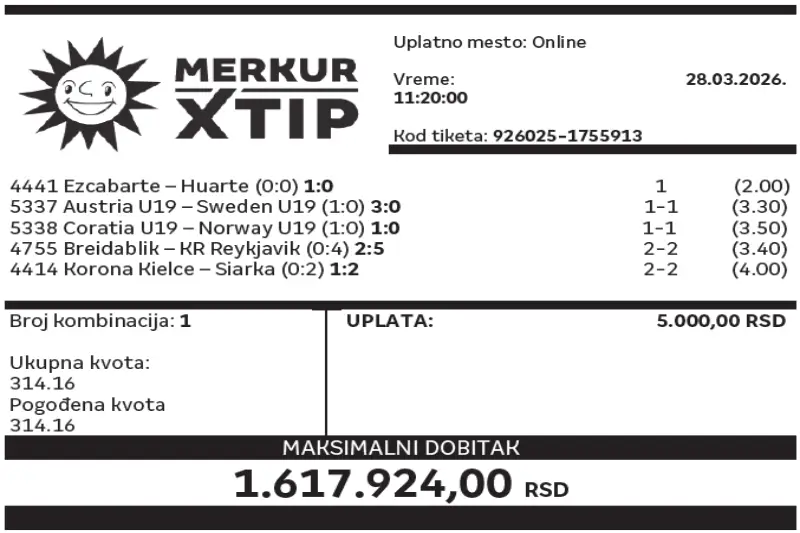 Dobitni tiket, Dobitni tiketi, Super tiket, Najbolje kvote, MerkurXtip