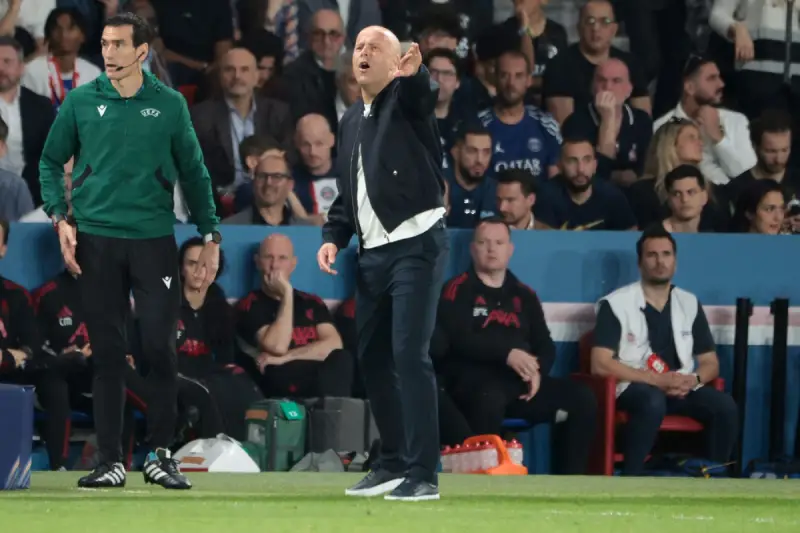 Arne Slot, trener Liverpula, na meču sa Pari Sen Žermenom