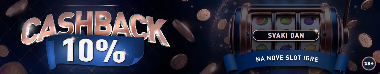 CASHBACK na nove slot igre