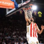 Džordan Nvora na meču sa Barselonom u "Blaugrani"