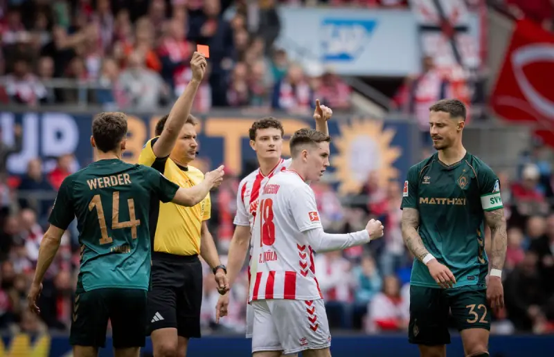Bundesliga, Keln - Verder, crveni karton za Marka Fridla