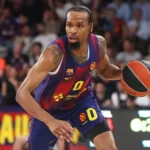 Bek Barselone Kevin Panter, u meču plej-ina Evrolige, protiv Crvene zvezde