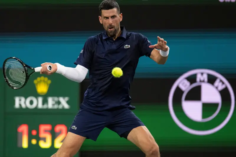 Srpski teniser Novak Đoković na mastersu u Indijan Velsu