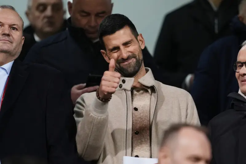 Novak Đoković na utakmici Bosna i Hercegovina - Italija, u Zenici