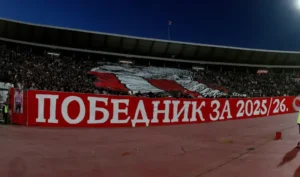 Poruka navijačla Crvene zvezde posle meča Crvena zvezda - Partizan, u 179. večitom derbiju