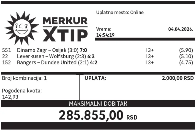 Dobitni tiket, Dobitni tiketi, Super tiket, Najbolje kvote, MerkurXtip