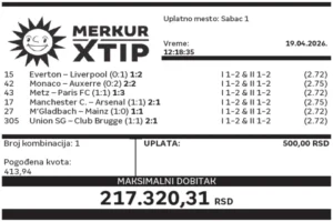 Dobitni tiket, Dobitni tiketi, Super tiket, Najbolje kvote, MerkurXtip