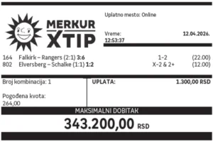 Dobitni tiket, Dobitni tiketi, Super tiket, Najbolje kvote, MerkurXtip