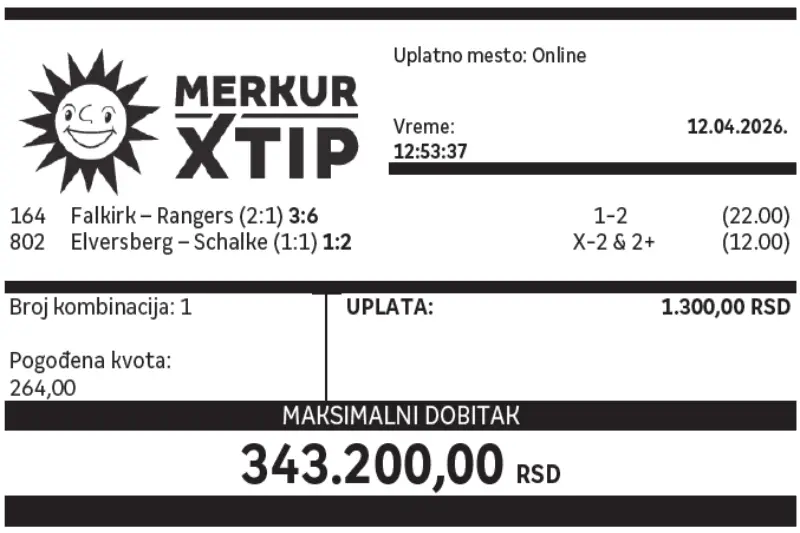 Dobitni tiket, Dobitni tiketi, Super tiket, Najbolje kvote, MerkurXtip