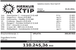 Dobitni tiket, Dobitni tiketi, Super tiket, Najbolje kvote, MerkurXtip