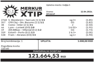 Dobitni tiket, Dobitni tiketi, Super tiket, Najbolje kvote, MerkurXtip