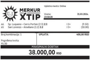 Dobitni tiket, Dobitni tiketi, Super tiket, Najbolje kvote, MerkurXtip
