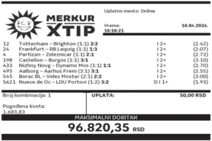 Dobitni tiket, Dobitni tiketi, Super tiket, Najbolje kvote, MerkurXtip