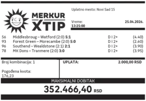 Dobitni tiketi, Dobitni tiket, Super tiket, Najbolje kvote, MerkurXtip